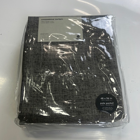 West Elm Other - West Elm - Crossweave Curtain 48 x 96 in Pole Pocket